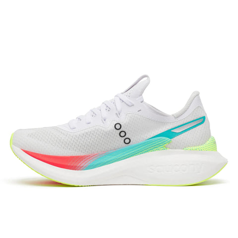 Women's Saucony Endorphin Pro 5 White Multi - opposite side profile