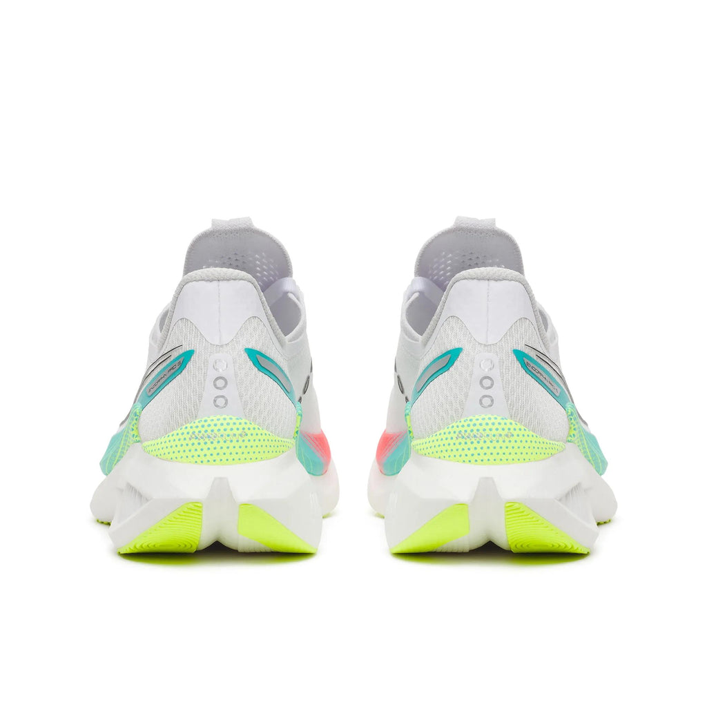 Women's Saucony Endorphin Pro 5 White Multi - heel view