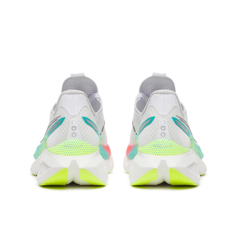 Women's Saucony Endorphin Pro 5 White Multi - heel view