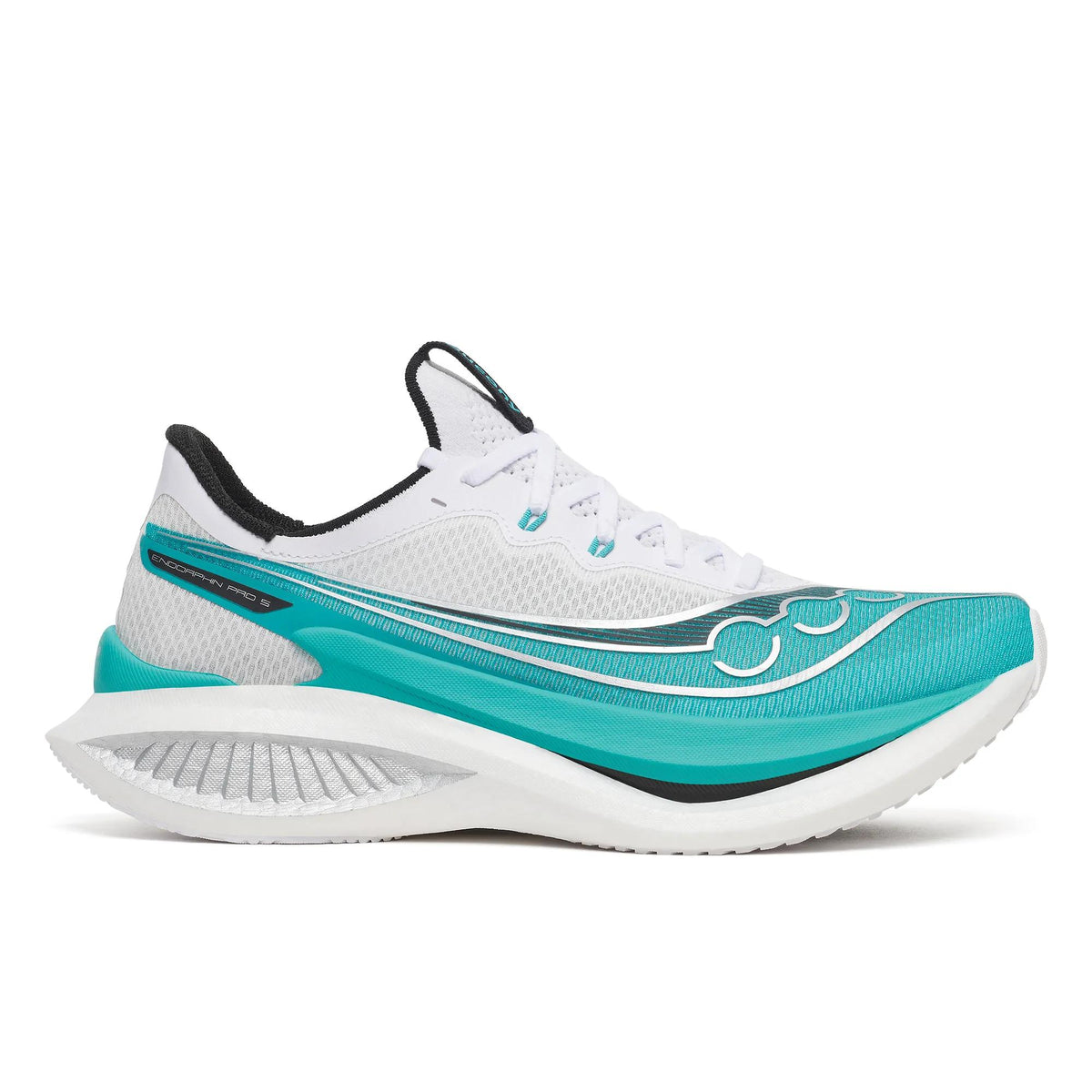 Men's Saucony Endorphin Pro 5 White Tranquil - lateral side profile