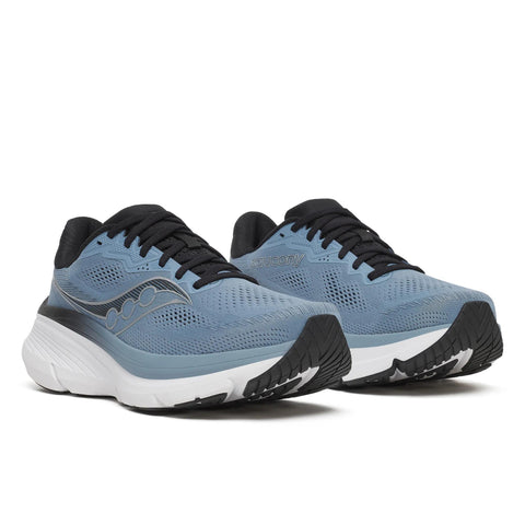 Men's Saucony Guide 19 Windward Black - pair, three quarter angle