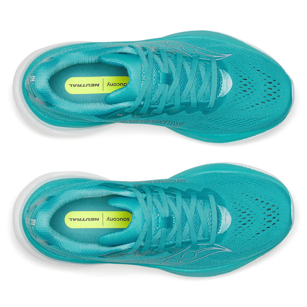 Women's Saucony Ride 19 Tranquil Gulf - top down view