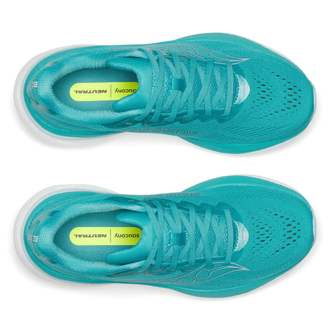 Women's Saucony Ride 19 Tranquil Gulf - top down view