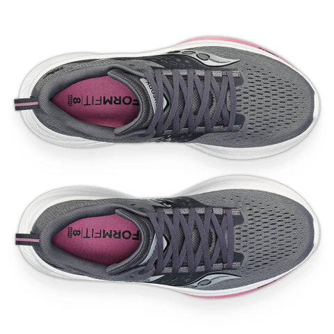 Women’s Saucony Ride 17 Cinder Orchid - top down view