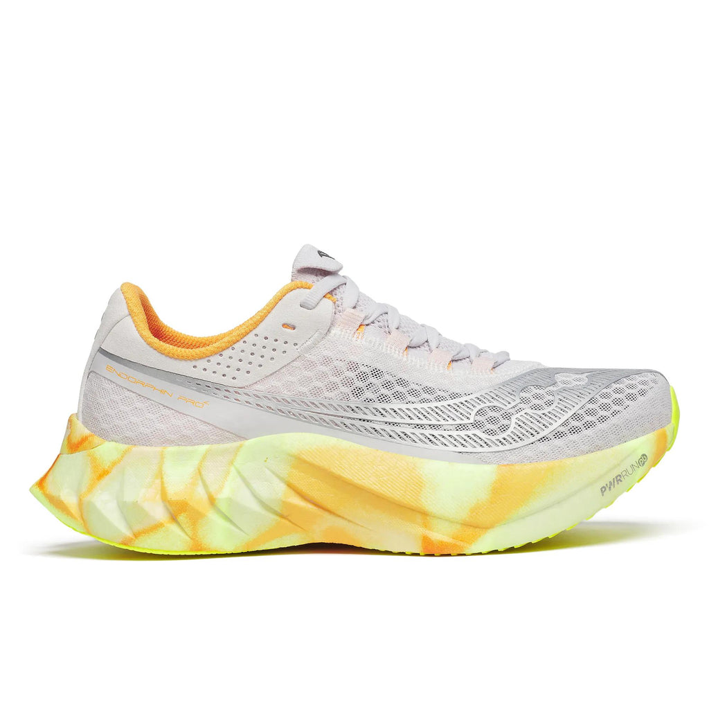 Women's Saucony Endorphin Pro 4 Fog Peel - lateral side profile