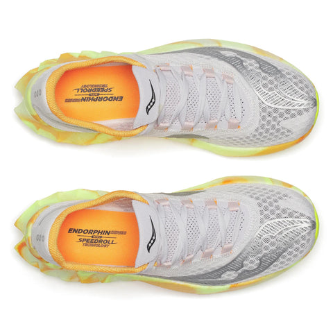 Women's Saucony Endorphin Pro 4 Fog Peel - top down view