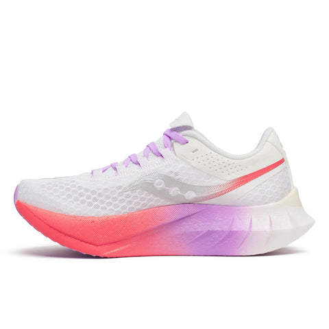 Women's Saucony Endorphin Pro 4 White Crocus - opposite side profile