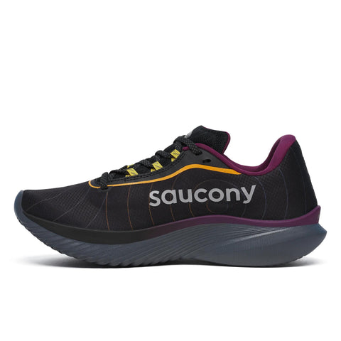 Women's Saucony Kinvara 15 GTX Black Shadow Noir Ombre - opposite side profile