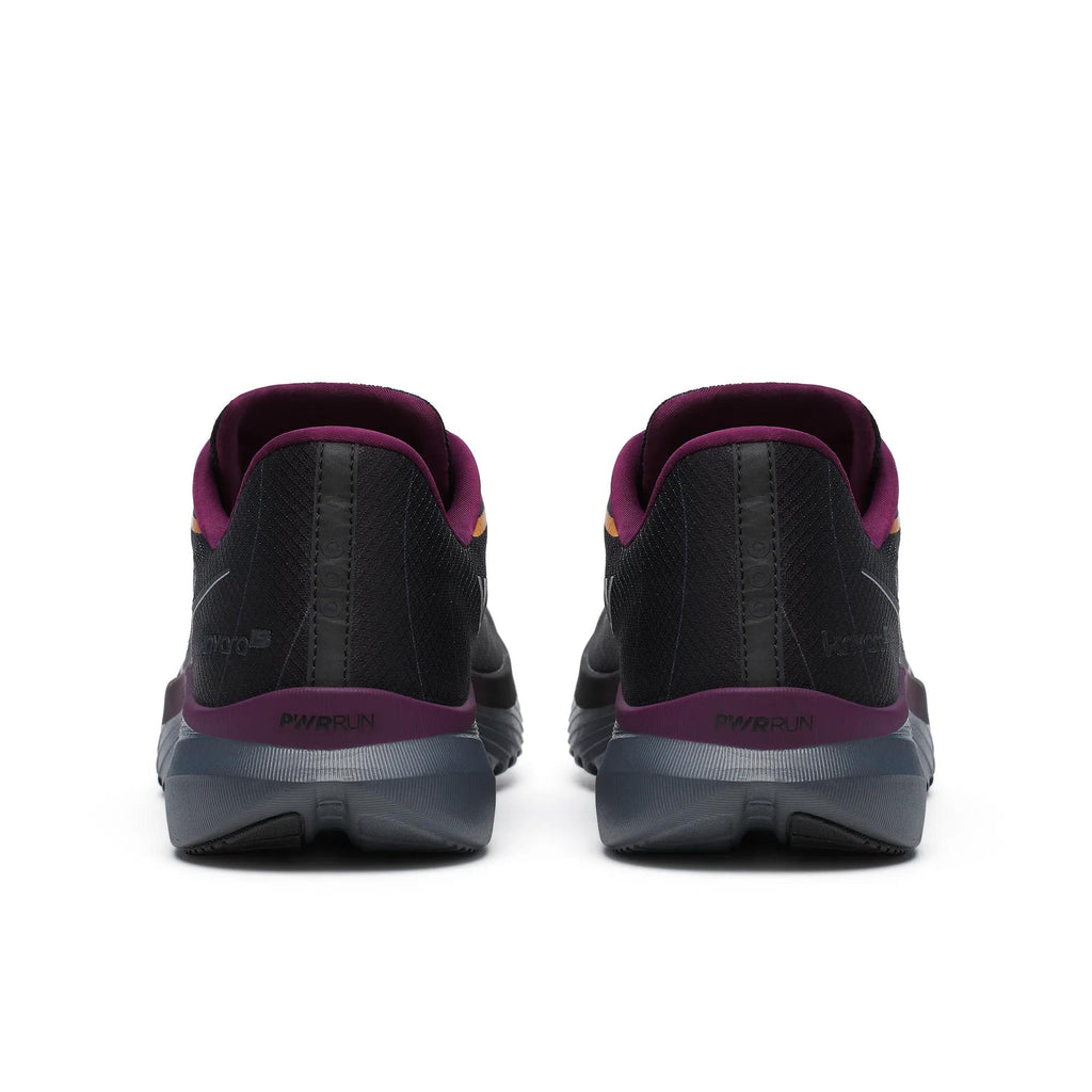 Women's Saucony Kinvara 15 GTX Black Shadow Noir Ombre - heel view