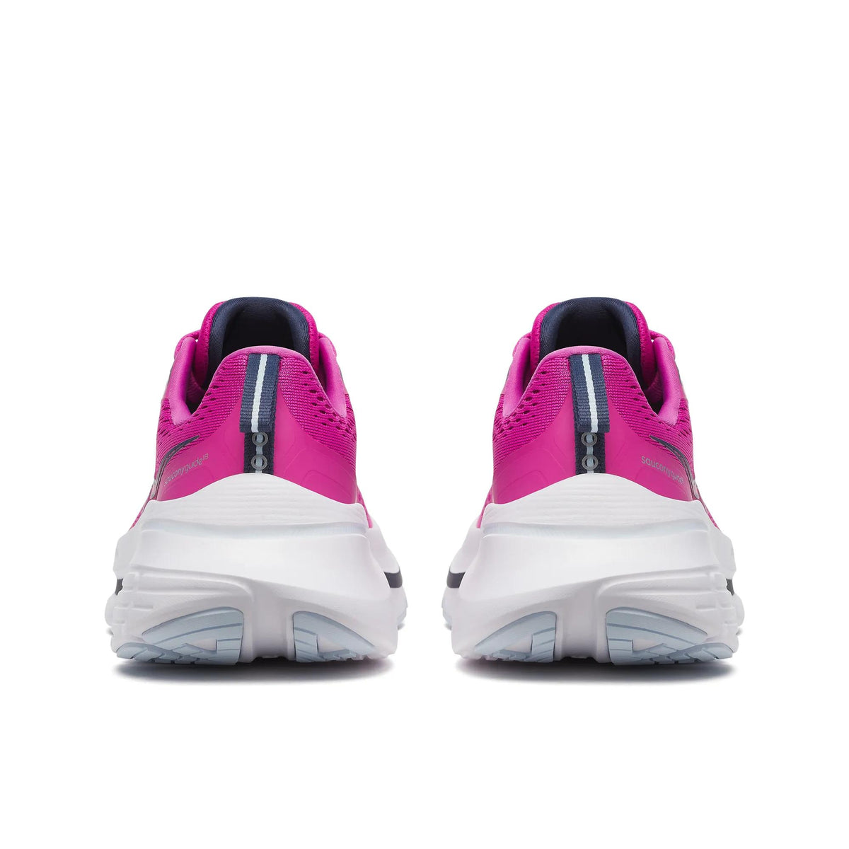 Women's Saucony Guide 18 Fushcia Navy - heel view