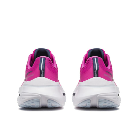 Women's Saucony Guide 18 Fushcia Navy - heel view