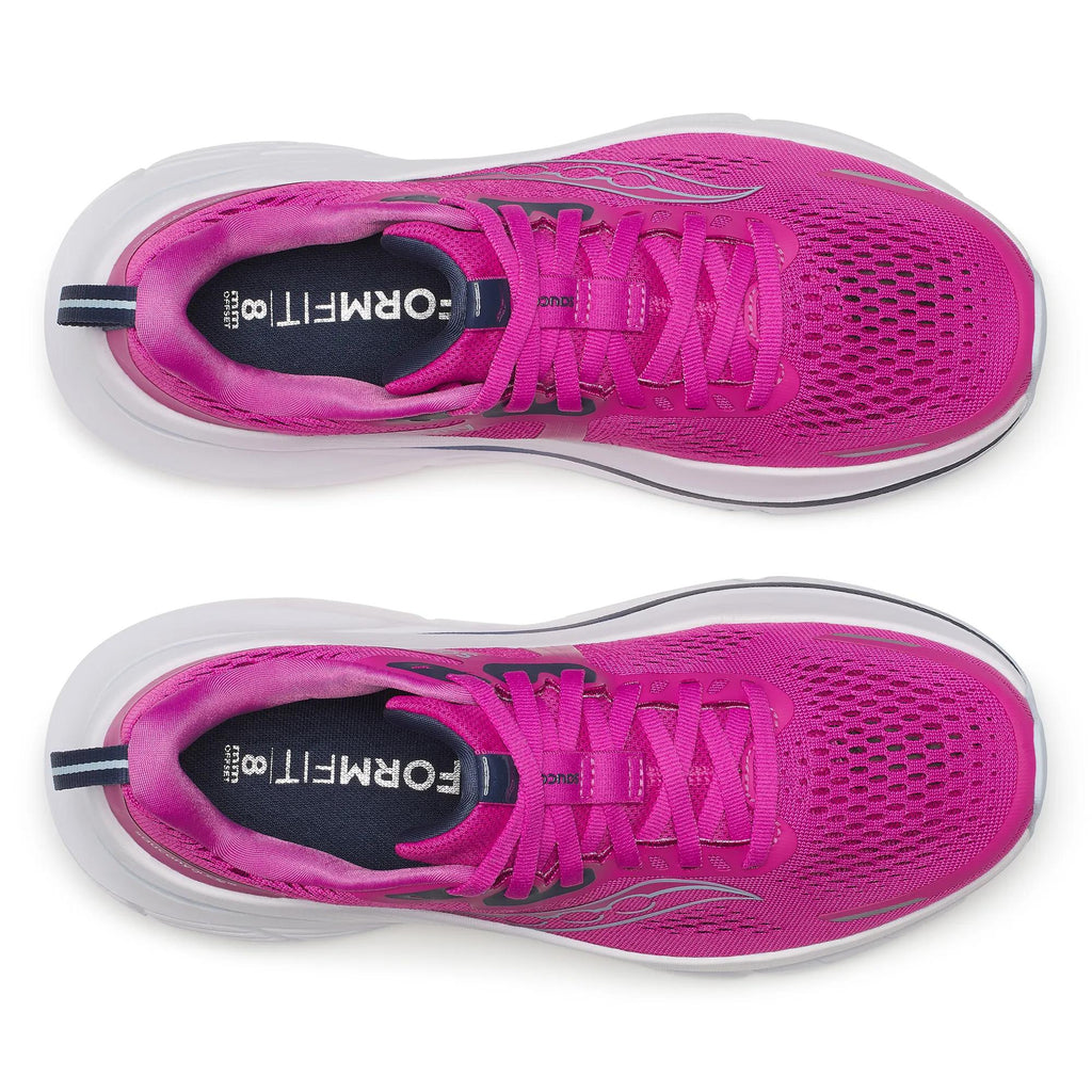 Women's Saucony Guide 18 Fushcia Navy - top down view