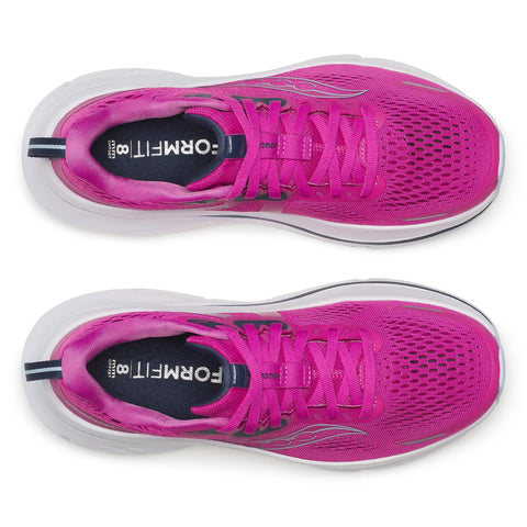 Women's Saucony Guide 18 Fushcia Navy - top down view