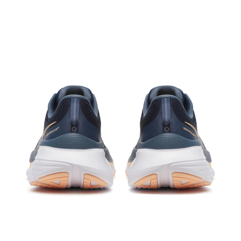 Women's Saucony Guide 18 Navy Apricot - heel view