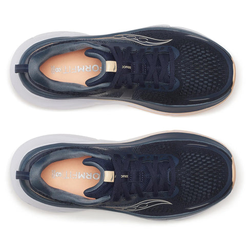Women's Saucony Guide 18 Navy Apricot - top down view