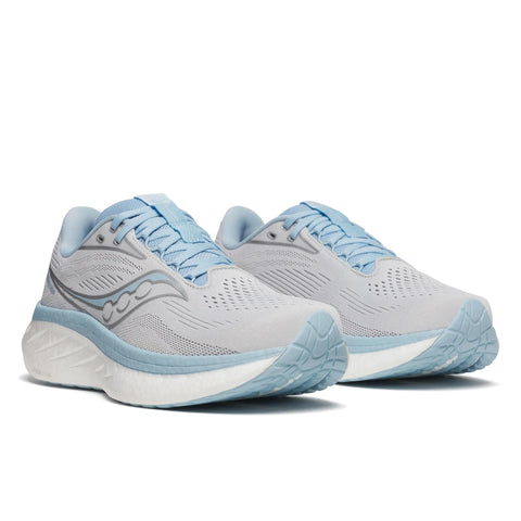 Women’s Saucony Ride 18 Cloud Dream - pair, three quarter angle