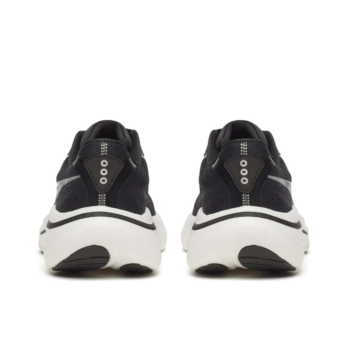 Women's Saucony Ride 19 Black Silver - heel view
