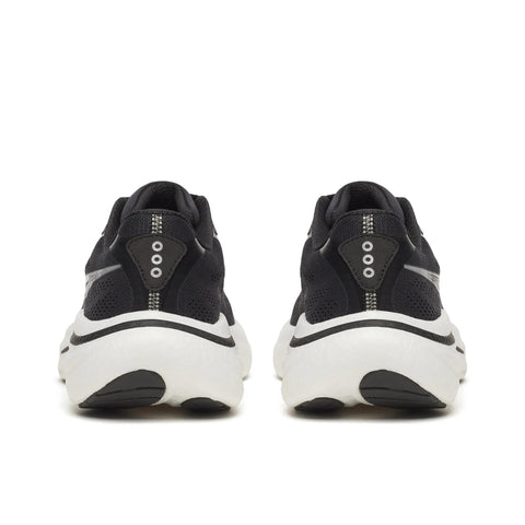 Women's Saucony Ride 19 Black Silver - heel view