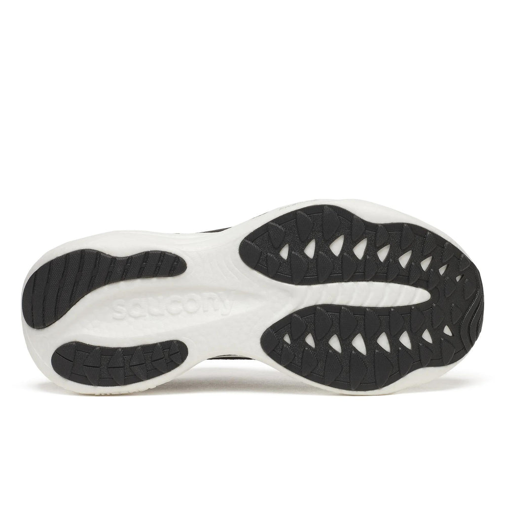 Women's Saucony Ride 19 Black Silver - outsole