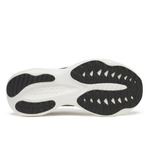 Women's Saucony Ride 19 Black Silver - outsole