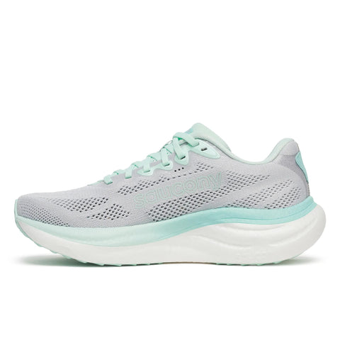 Women's Saucony Ride 19 Cloud Aqua - opposite side profile