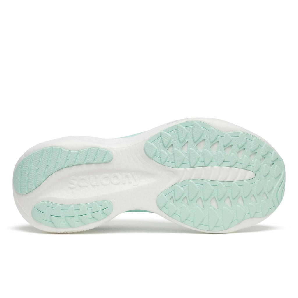 Women's Saucony Ride 19 Cloud Aqua - outsole