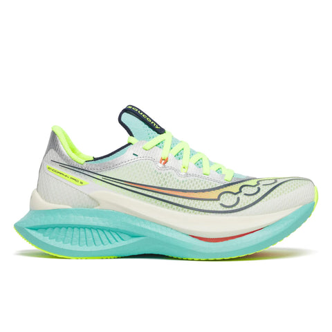 Women's Saucony Endorphin Pro 5 White Splash - lateral side profile