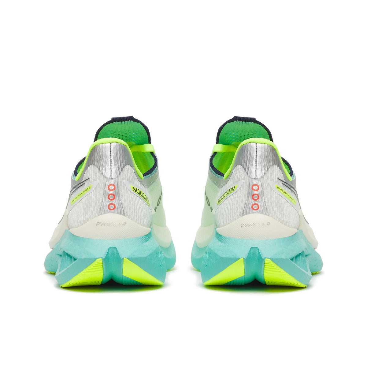 Women's Saucony Endorphin Pro 5 White Splash - heel view