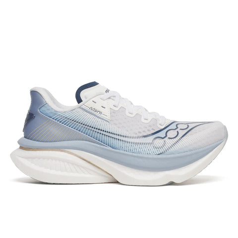 Women's Saucony Endorphin Azura White Celestial - lateral side profile