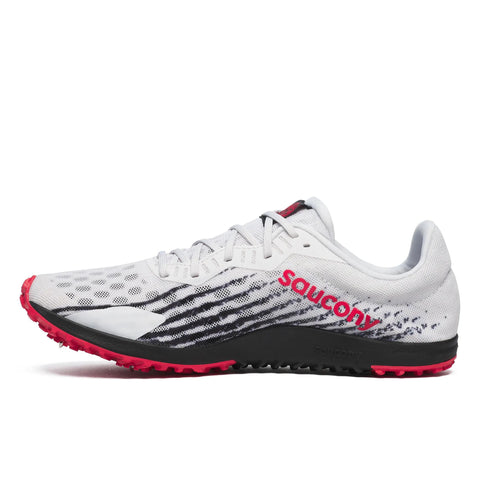 Women's Saucony Kilkenny XC 9 Spike Black White - opposite side profile