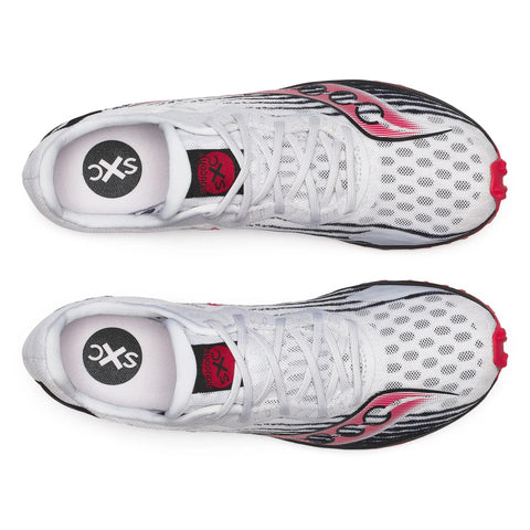 Women's Saucony Kilkenny XC 9 Spike Black White - top down view