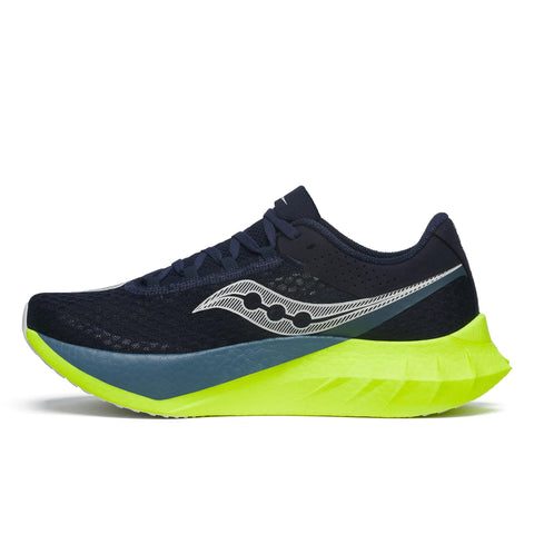 Men's Saucony Endorphin Pro 4 Navy Citron - opposite side profile