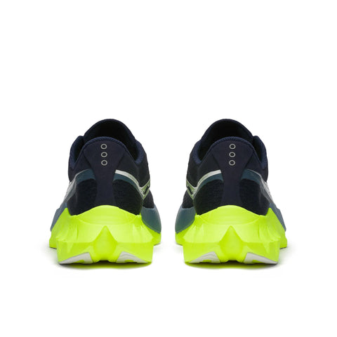 Men's Saucony Endorphin Pro 4 Navy Citron - heel view