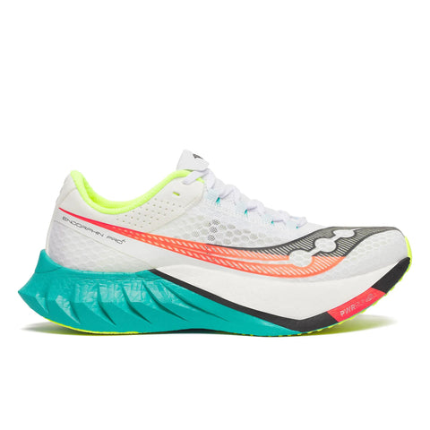 Men's Saucony Endorphin Pro 4 White Mutant - lateral side profile
