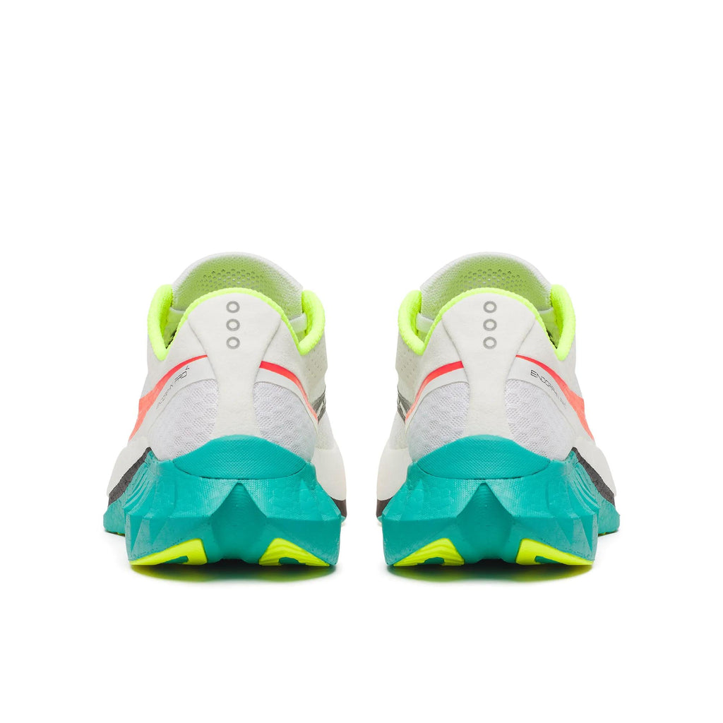 Men's Saucony Endorphin Pro 4 White Mutant - heel view