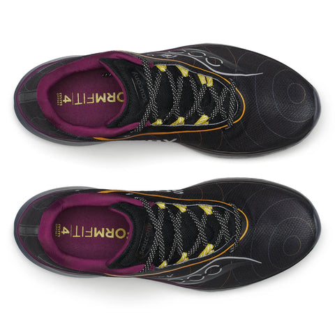 Men's Saucony Kinvara 15 GTX Black Shadow Noir Ombre - top down view
