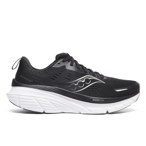 Men's Saucony Guide 18 Black White - lateral side profile