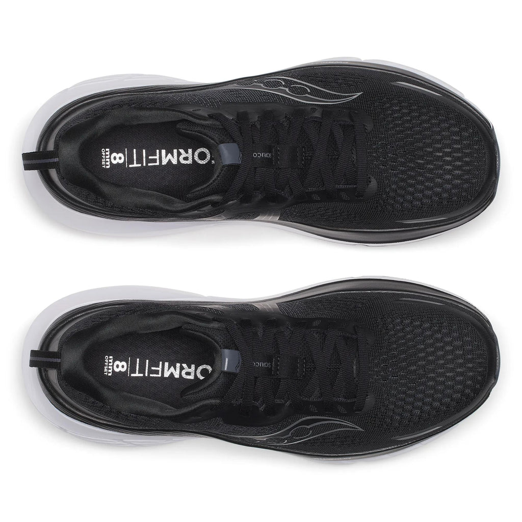 Men's Saucony Guide 18 Black White - top down view