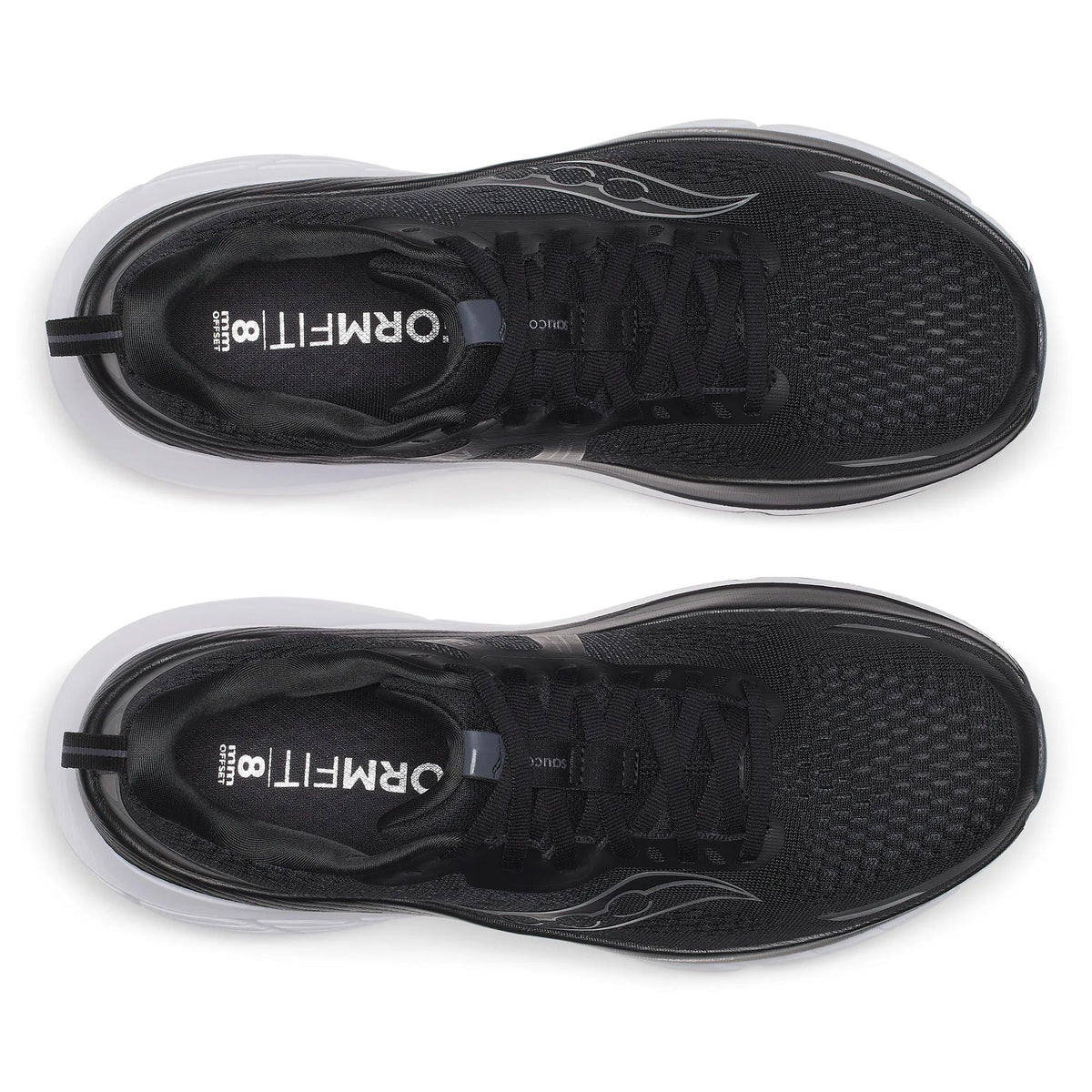 Men's Saucony Guide 18 Black White - top down view