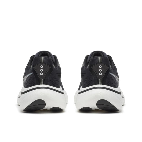 Men's Saucony Ride 19 Black Silver - heel view