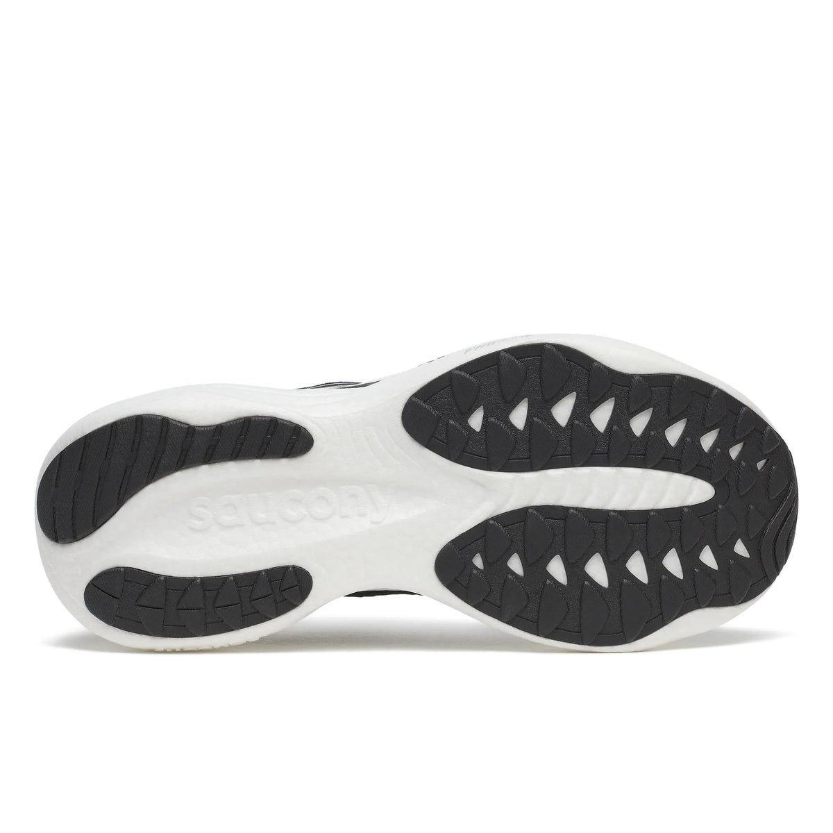 Men's Saucony Ride 19 Black Silver - outsole