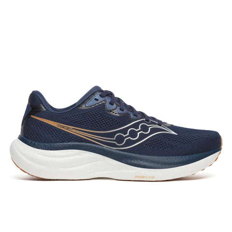 Men's Saucony Ride 19 Navy Gum - lateral side profile