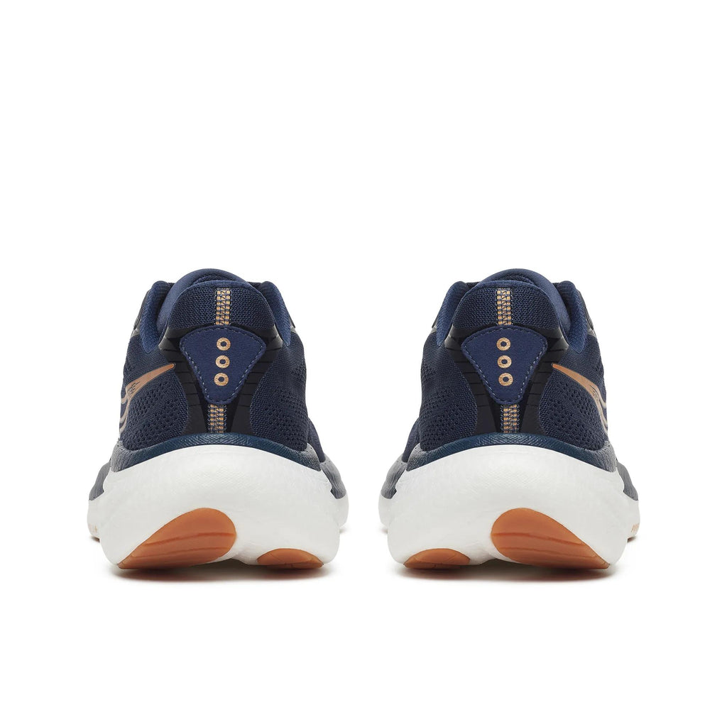 Men's Saucony Ride 19 Navy Gum - heel view