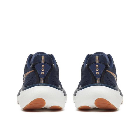 Men's Saucony Ride 19 Navy Gum - heel view
