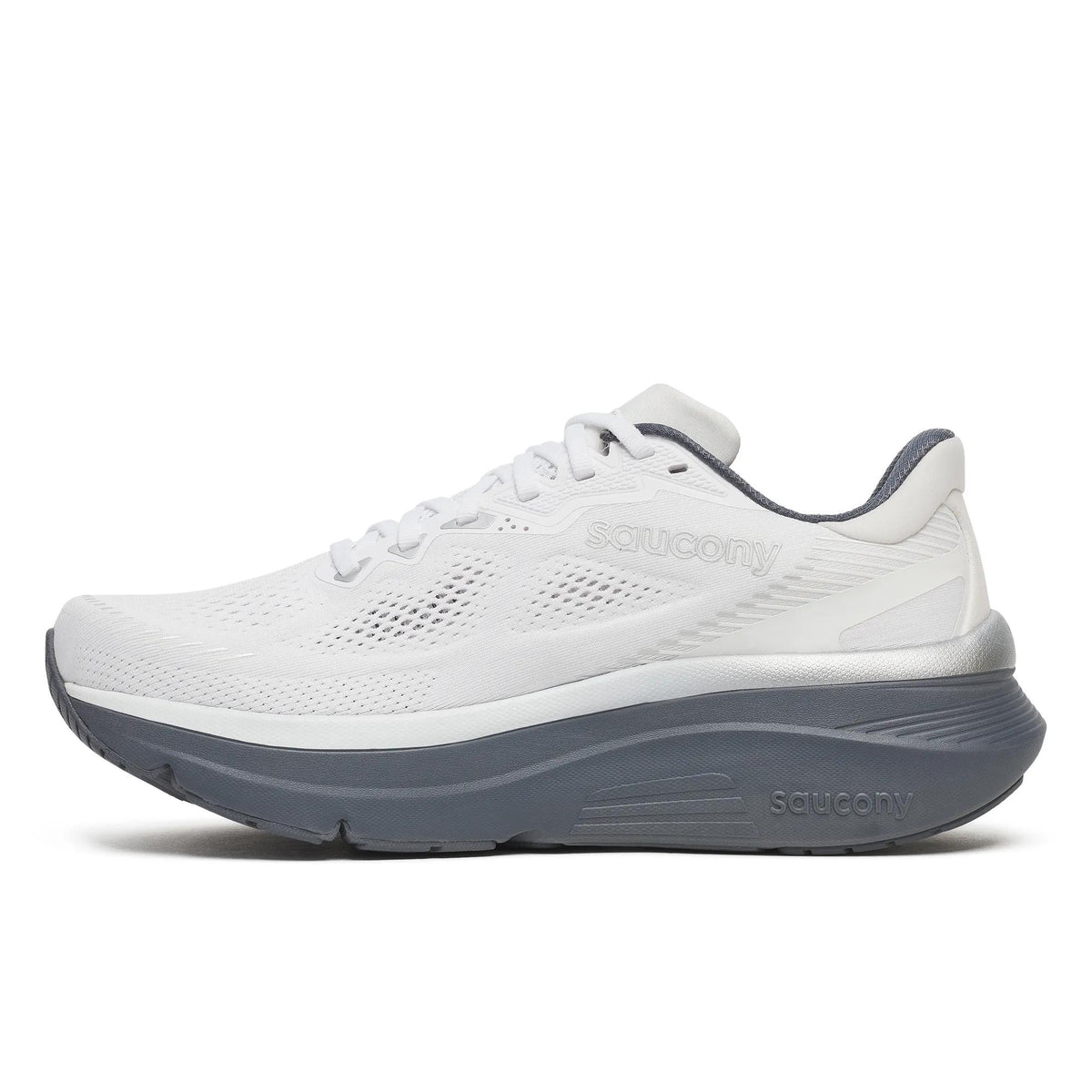 Men's Saucony Guide 19 White Shadow - opposite side profile