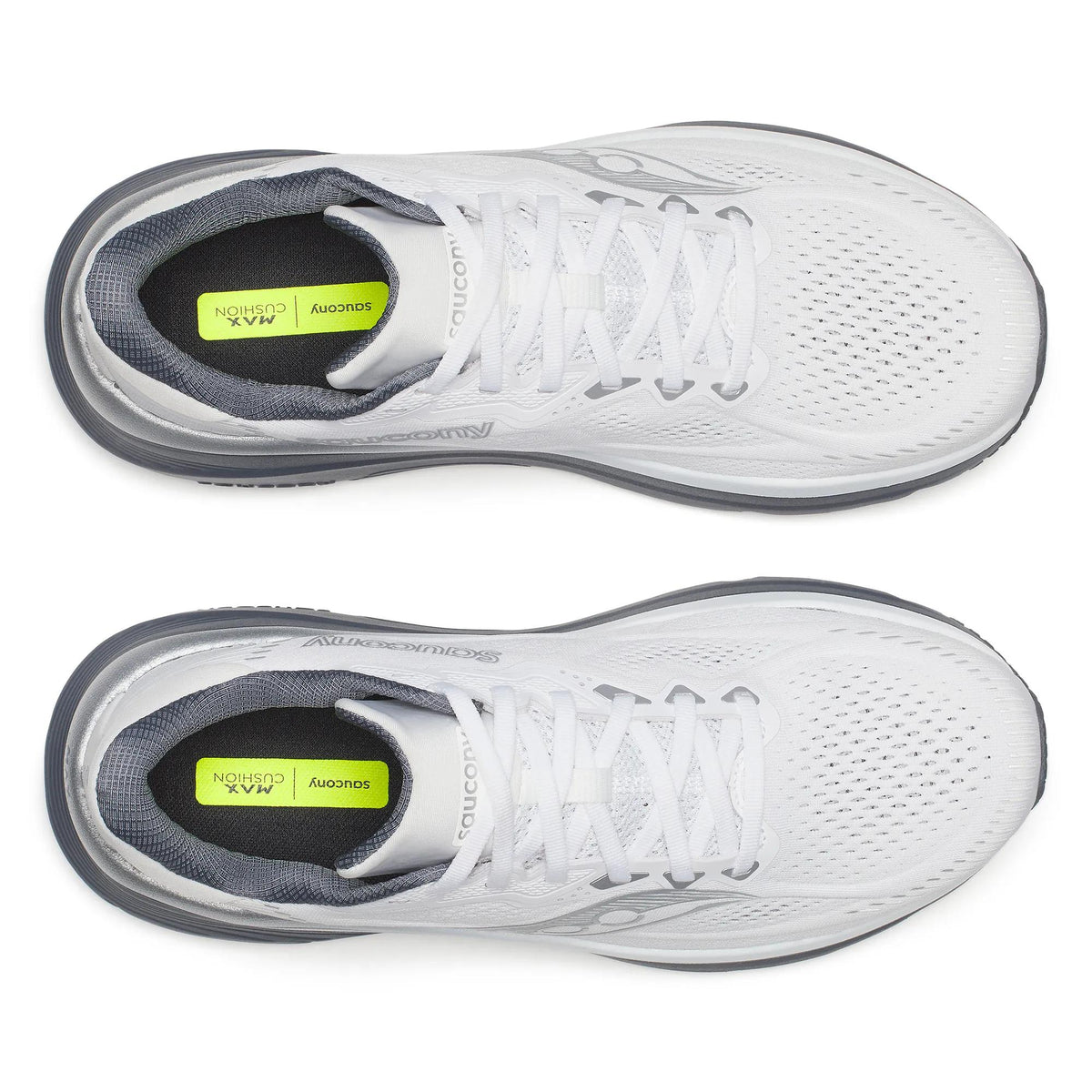 Men's Saucony Guide 19 White Shadow - top down view