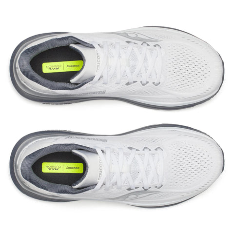 Men's Saucony Guide 19 White Shadow - top down view
