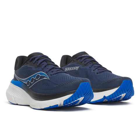 Men's Saucony Guide 19 Navy Royal - pair, three quarter angle