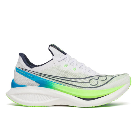 Men's Saucony Endorphin Pro 5 White Slime - lateral side profile