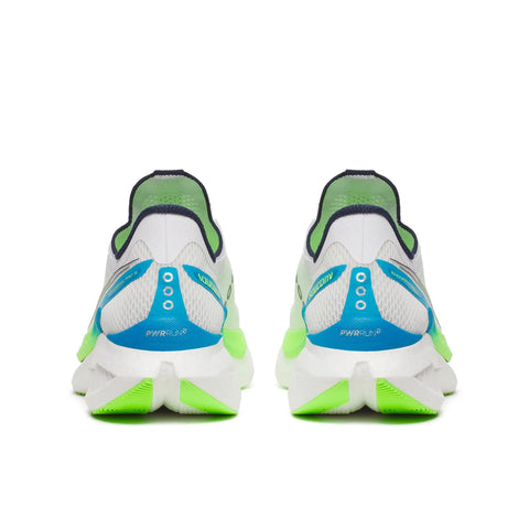 Men's Saucony Endorphin Pro 5 White Slime - heel view